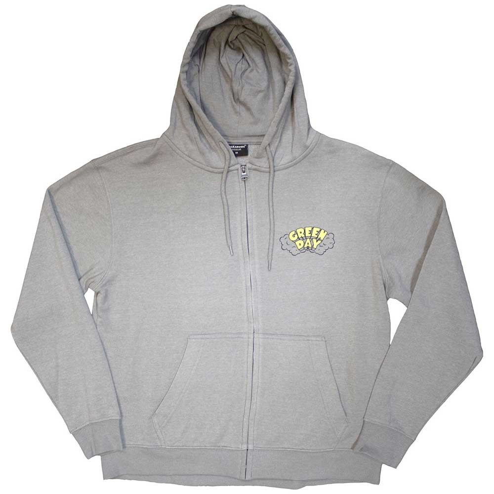 Green Day - Longview Doodle Zip hoodie - Grey